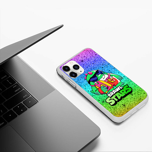 Чехол iPhone 11 Pro матовый Базз Buzz Brawl Stars / 3D-Белый – фото 3