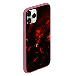 Чехол iPhone 11 Pro матовый Berserk персонаж, цвет: 3D-малиновый — фото 2