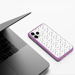 Чехол iPhone 11 Pro матовый JUDO, цвет: 3D-фиолетовый — фото 2