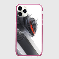 Чехол iPhone 11 Pro матовый Anime Berserk, цвет: 3D-малиновый
