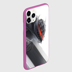 Чехол iPhone 11 Pro матовый Anime Berserk, цвет: 3D-фиолетовый — фото 2