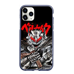Чехол iPhone 11 Pro матовый Манга Berserk, цвет: 3D-серый