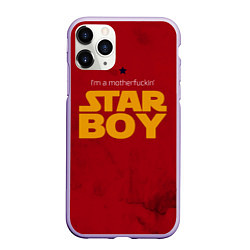 Чехол iPhone 11 Pro матовый The Weeknd - Star Boy, цвет: 3D-светло-сиреневый