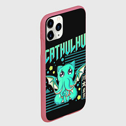 Чехол iPhone 11 Pro матовый CatHulhu, цвет: 3D-малиновый — фото 2