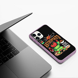 Чехол iPhone 11 Pro матовый Astromato, цвет: 3D-сиреневый — фото 2