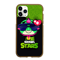 Чехол iPhone 11 Pro матовый Базз Buzz Brawl Stars, цвет: 3D-коричневый