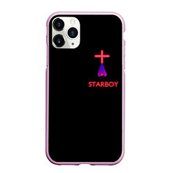 Чехол iPhone 11 Pro матовый STARBOY - The Weeknd, цвет: 3D-розовый