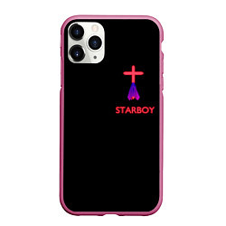 Чехол iPhone 11 Pro матовый STARBOY - The Weeknd, цвет: 3D-малиновый