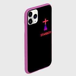 Чехол iPhone 11 Pro матовый STARBOY - The Weeknd, цвет: 3D-фиолетовый — фото 2