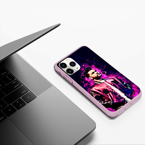 Чехол iPhone 11 Pro матовый The Weeknd / 3D-Розовый – фото 3