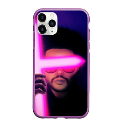 Чехол iPhone 11 Pro матовый The Weeknd - Blinding Lights, цвет: 3D-фиолетовый