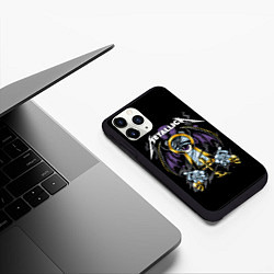 Чехол iPhone 11 Pro матовый Взгляд сквозь замок, цвет: 3D-черный — фото 2