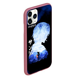 Чехол iPhone 11 Pro матовый Винсмок Санджи One Piece, цвет: 3D-малиновый — фото 2