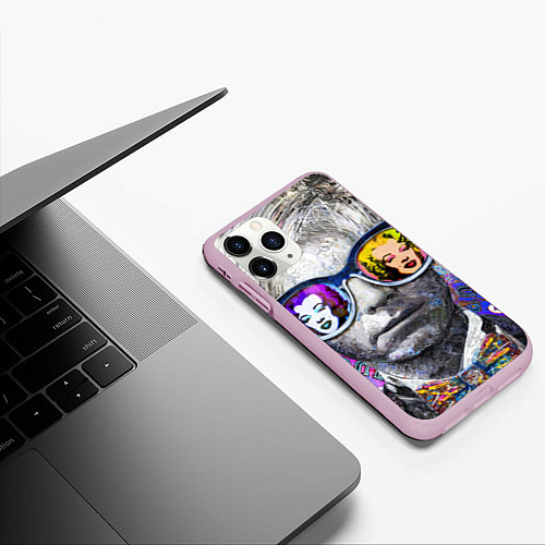 Чехол iPhone 11 Pro матовый Andy Warhol Энди Уорхол / 3D-Розовый – фото 3