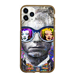 Чехол iPhone 11 Pro матовый Andy Warhol Энди Уорхол, цвет: 3D-коричневый