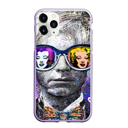 Чехол iPhone 11 Pro матовый Andy Warhol Энди Уорхол, цвет: 3D-светло-сиреневый