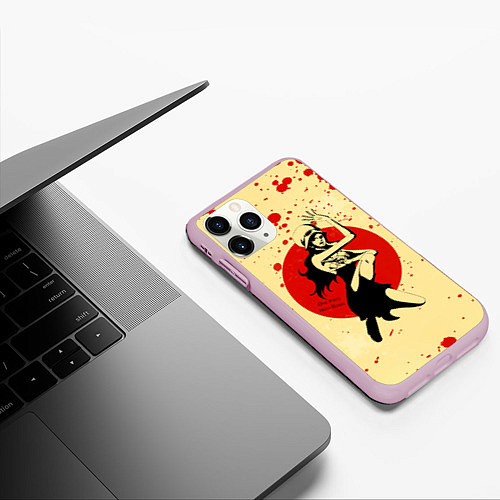 Чехол iPhone 11 Pro матовый Нико Робин One Piece / 3D-Розовый – фото 3