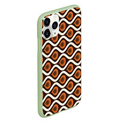 Чехол iPhone 11 Pro матовый Pattern, цвет: 3D-салатовый — фото 2