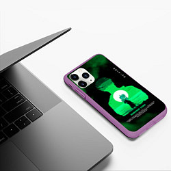 Чехол iPhone 11 Pro матовый Ророноа Зоро One Piece, цвет: 3D-фиолетовый — фото 2