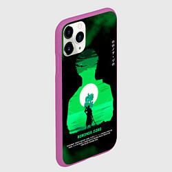 Чехол iPhone 11 Pro матовый Ророноа Зоро One Piece, цвет: 3D-фиолетовый — фото 2