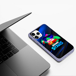 Чехол iPhone 11 Pro матовый Базз Buzz Brawl Stars, цвет: 3D-светло-сиреневый — фото 2