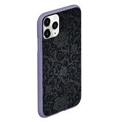 Чехол iPhone 11 Pro матовый Dark Pattern, цвет: 3D-серый — фото 2