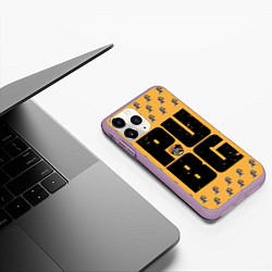 Чехол iPhone 11 Pro матовый PUBG PATTERN ПУБГ ПАТТЕРН Z, цвет: 3D-сиреневый — фото 2