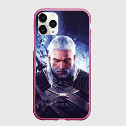 Чехол iPhone 11 Pro матовый THE WITCHER GERALT OF RIVIA, цвет: 3D-малиновый