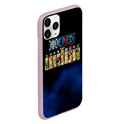Чехол iPhone 11 Pro матовый Пират Соломенной Шляпы One Piece, цвет: 3D-розовый — фото 2