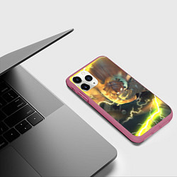 Чехол iPhone 11 Pro матовый ZENITSU ЗЕНИТСУ ЛОГО спина, цвет: 3D-малиновый — фото 2