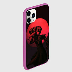 Чехол iPhone 11 Pro матовый Красная луна, цвет: 3D-фиолетовый — фото 2