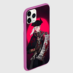Чехол iPhone 11 Pro матовый Охотница, цвет: 3D-фиолетовый — фото 2