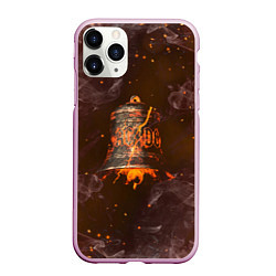 Чехол iPhone 11 Pro матовый ACDC HELLS BELLS Z, цвет: 3D-розовый