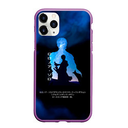 Чехол iPhone 11 Pro матовый Ророноа Зоро One Piece Большой куш, цвет: 3D-фиолетовый