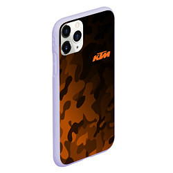 Чехол iPhone 11 Pro матовый KTM КТМ CAMO RACING, цвет: 3D-светло-сиреневый — фото 2