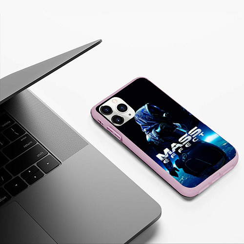 Чехол iPhone 11 Pro матовый MASS EFFECT ТАЛИ ЗОРА / 3D-Розовый – фото 3