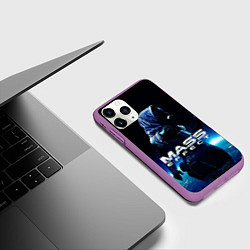 Чехол iPhone 11 Pro матовый MASS EFFECT ТАЛИ ЗОРА, цвет: 3D-фиолетовый — фото 2