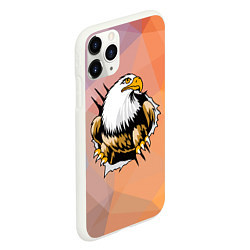 Чехол iPhone 11 Pro матовый Орел 3D, цвет: 3D-белый — фото 2