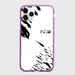 Чехол iPhone 11 Pro матовый MASS EFFECT ПОСЛЕДНИЙ БОЙ БЕЛ, цвет: 3D-фиолетовый