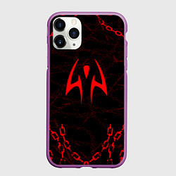 Чехол iPhone 11 Pro матовый SUKUNA ИТАДОРИ, цвет: 3D-фиолетовый