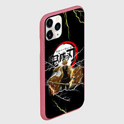 Чехол iPhone 11 Pro матовый КЛИНОК РАССЕКАЮЩИЙ ДЕМОНОВ ЗЕНИТСУ Z, цвет: 3D-малиновый — фото 2