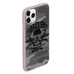 Чехол iPhone 11 Pro матовый Воздушно десантные войска, цвет: 3D-розовый — фото 2