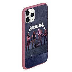 Чехол iPhone 11 Pro матовый METALLICA ГРУППА МЕТАЛЛИКА Z, цвет: 3D-малиновый — фото 2