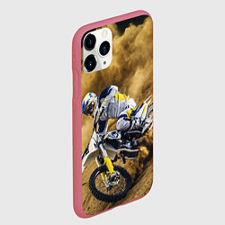 Чехол iPhone 11 Pro матовый HUSQVARNA ХУСКВАРНА SPORT, цвет: 3D-малиновый — фото 2