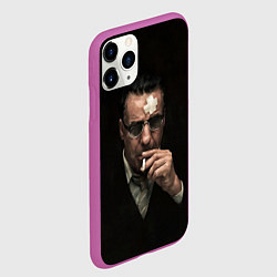 Чехол iPhone 11 Pro матовый Линдерманн, цвет: 3D-фиолетовый — фото 2