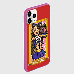 Чехол iPhone 11 Pro матовый Некоторо Мозаика, цвет: 3D-фиолетовый — фото 2