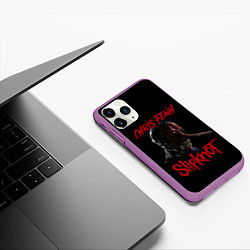 Чехол iPhone 11 Pro матовый CHRIS FENH SLIPKNOT СЛИПКНОТ Z, цвет: 3D-фиолетовый — фото 2