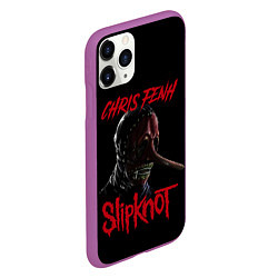 Чехол iPhone 11 Pro матовый CHRIS FENH SLIPKNOT СЛИПКНОТ Z, цвет: 3D-фиолетовый — фото 2