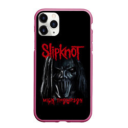 Чехол iPhone 11 Pro матовый MICK THOMPSON SLIPKNOT СЛИПКНОТ Z, цвет: 3D-малиновый