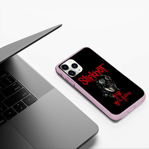 Чехол iPhone 11 Pro матовый SID WILSON SLIPKNOT СЛИПКНОТ Z / 3D-Розовый – фото 3